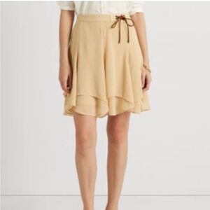 Ralph Lauren Tan Skater Skirt